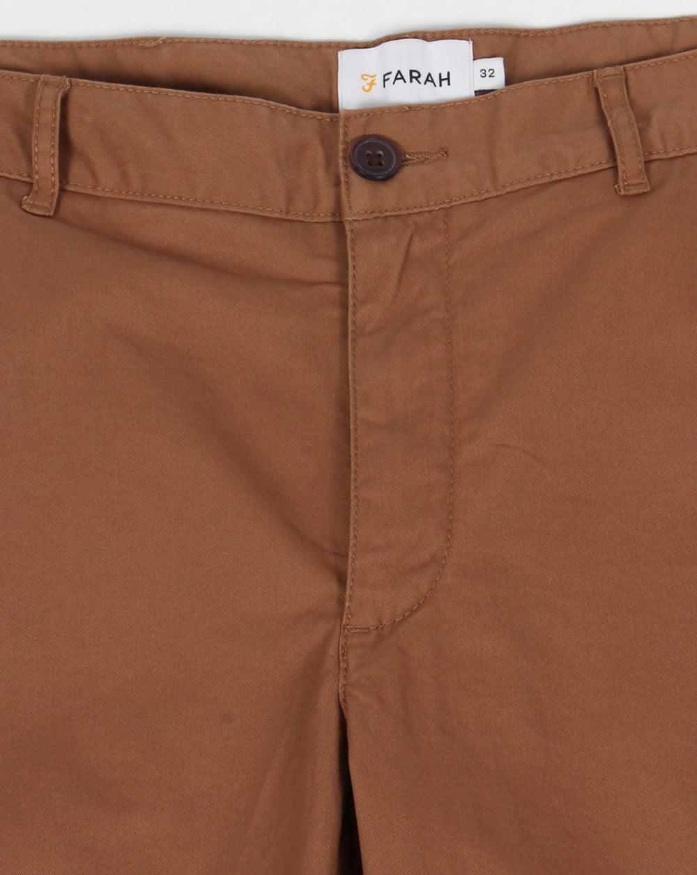 Farah Hawk Chino Twill Shorts Camel