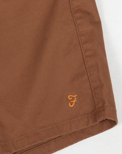 Farah Hawk Chino Twill Shorts Camel