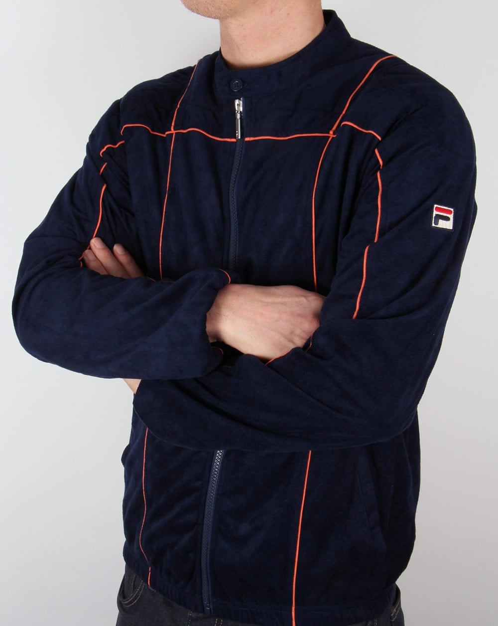 Fila Vintage Terrinda Mk3 Track Top Navy/Orange