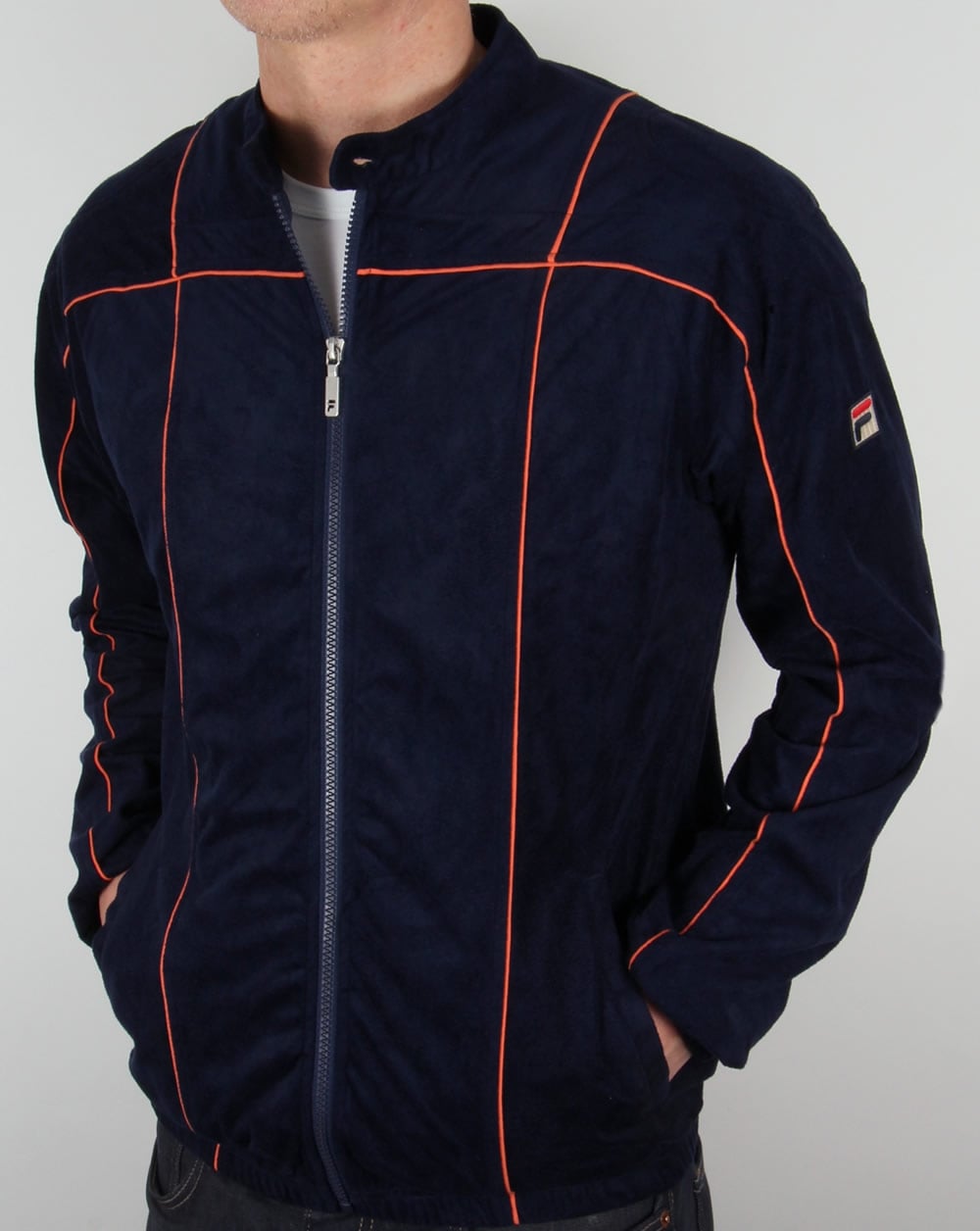 Fila Vintage Terrinda Mk3 Track Top Navy/Orange