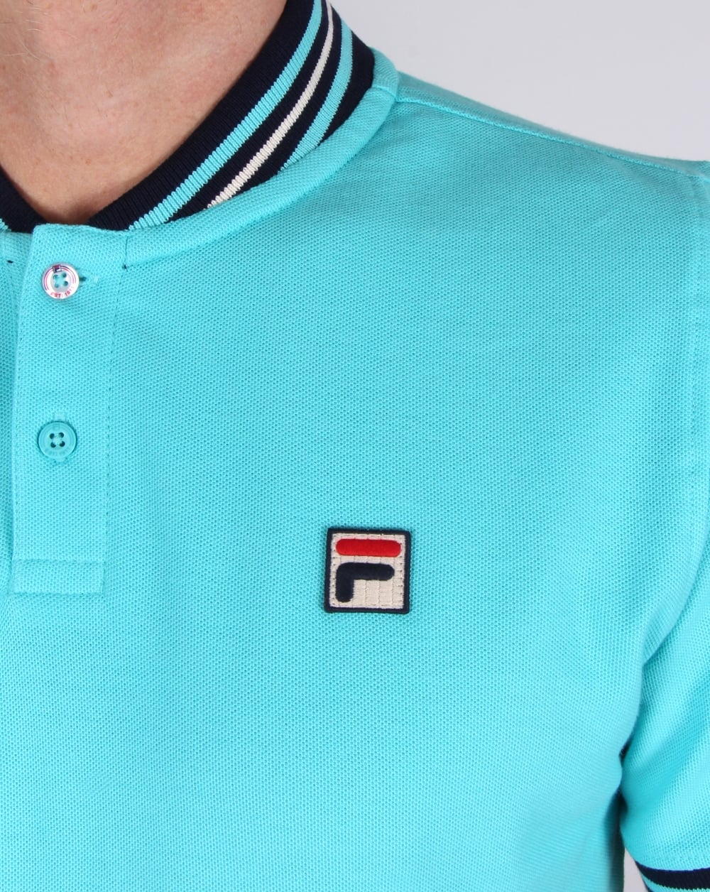 Fila Vintage Skipper Polo Shirt Blue Radience