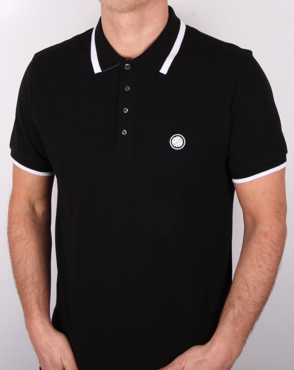 Pretty Green Multistripe Polo Shirt Black