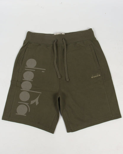 Diadora Bermuda Sweat Shorts Green Mushroom