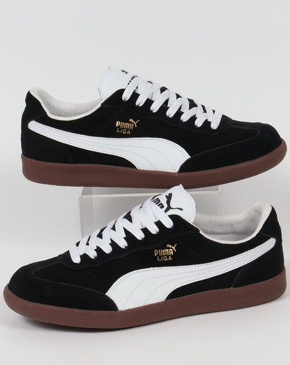 Puma Liga Suede Trainers Black/White