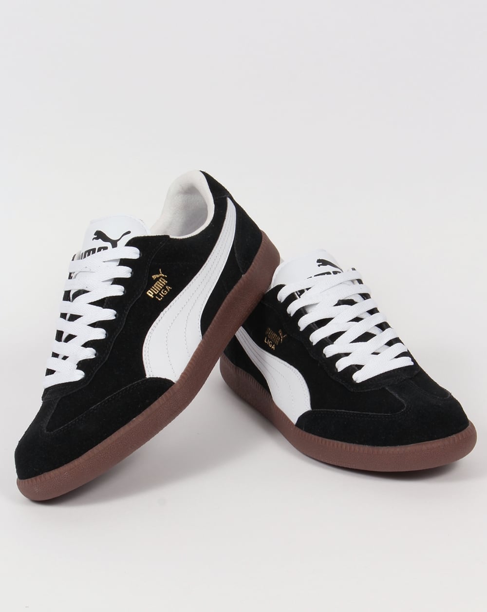 Puma Liga Suede Trainers Black/White