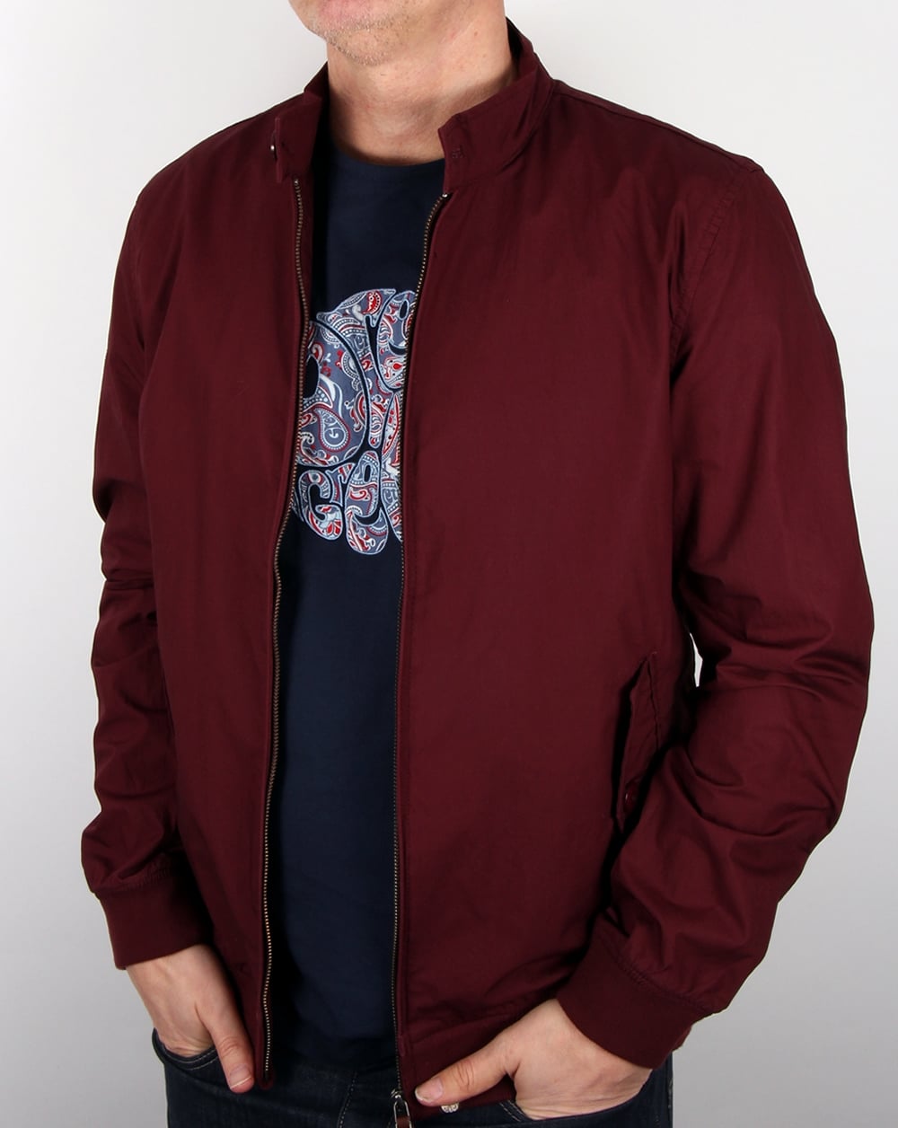 Pretty Green Dalton Harrington Burgundy