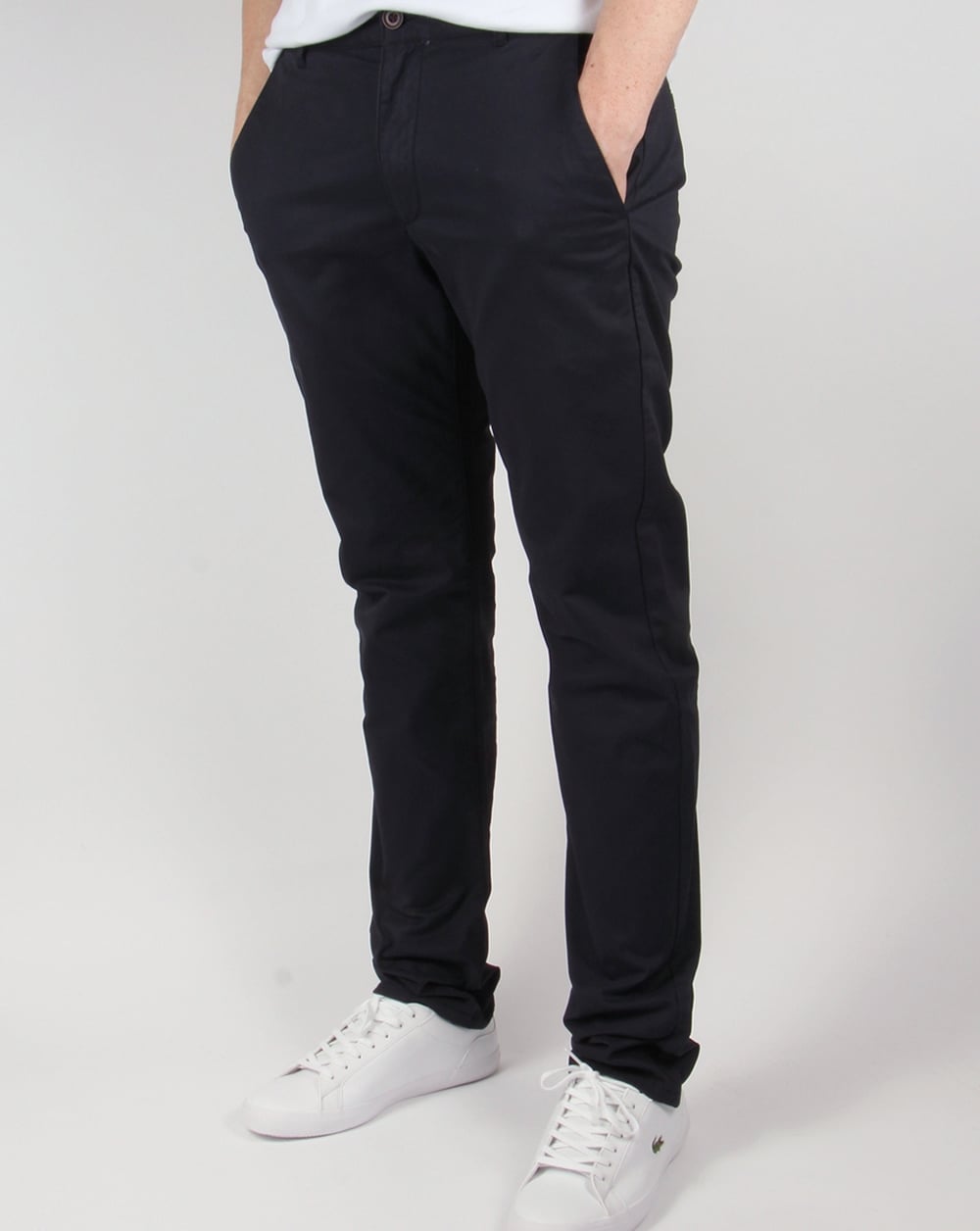 Farah Twill Chino Trousers True Navy