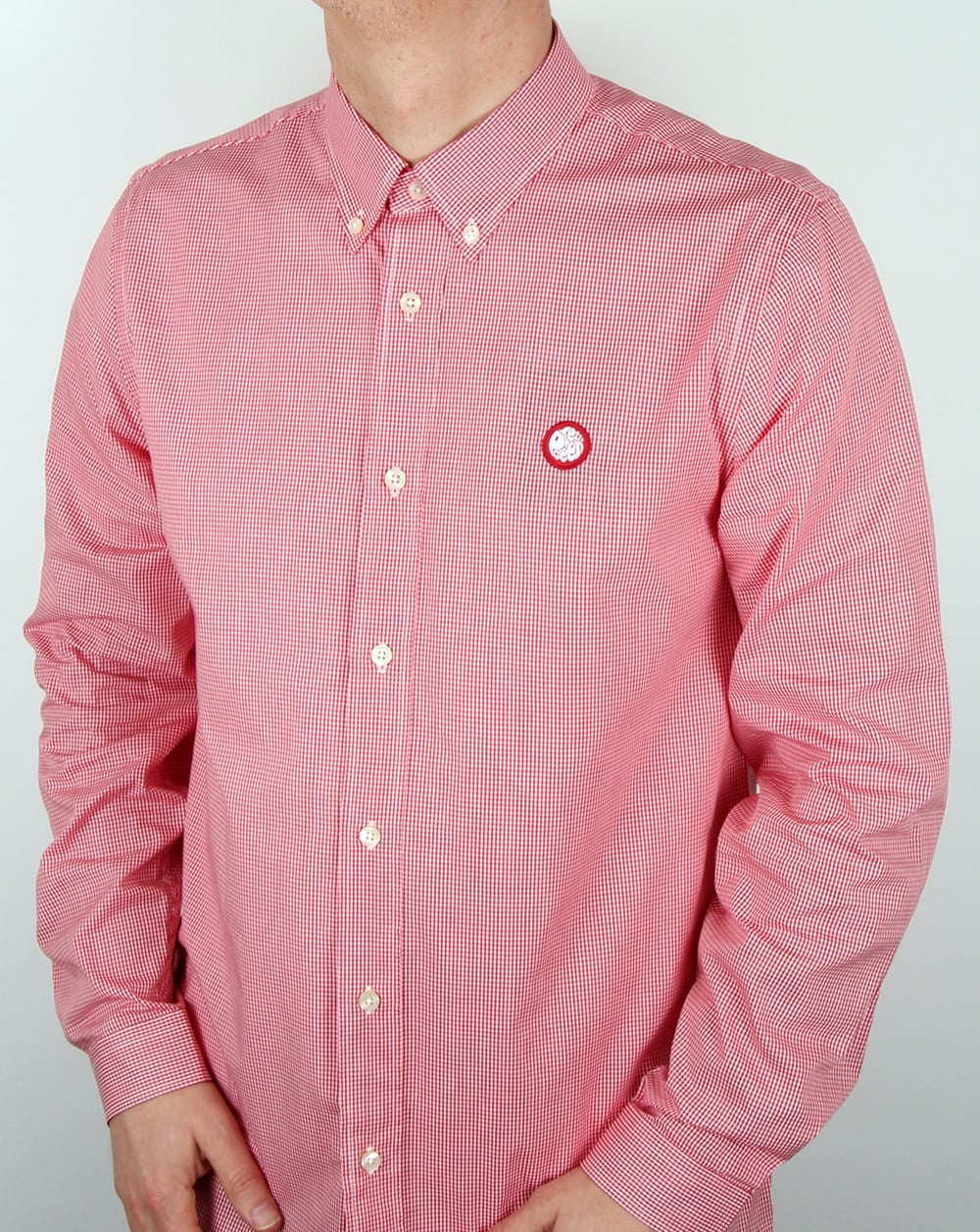 Pretty Green Glendale Gingham Shirt Red