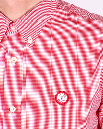 Pretty Green Glendale Gingham Shirt Red