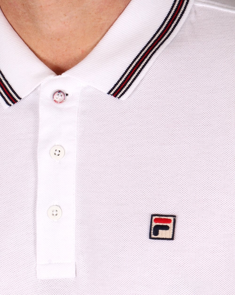Fila Vintage Matcho 4 Polo Shirt White