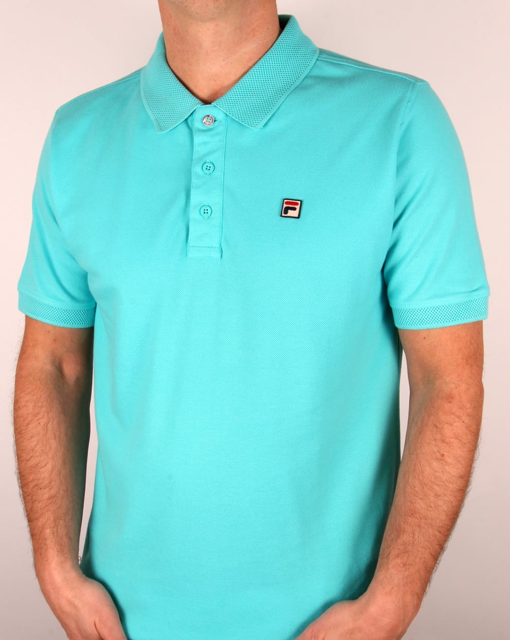 Fila Vintage Brizzi Polo Shirt Blue Radience