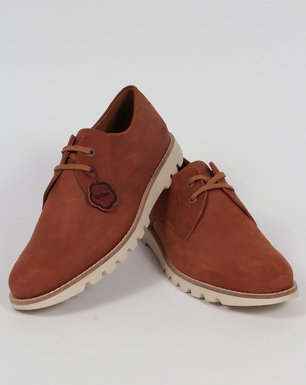 Kickers Kymbo Lace Leather Shoes Tan