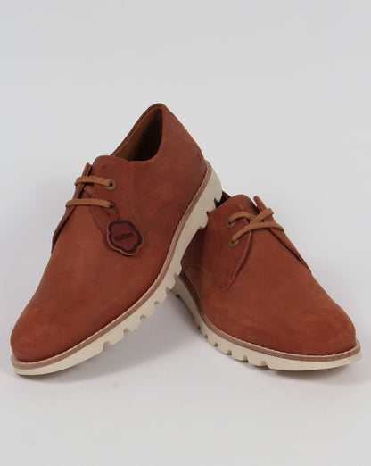 Kickers Kymbo Lace Leather Shoes Tan