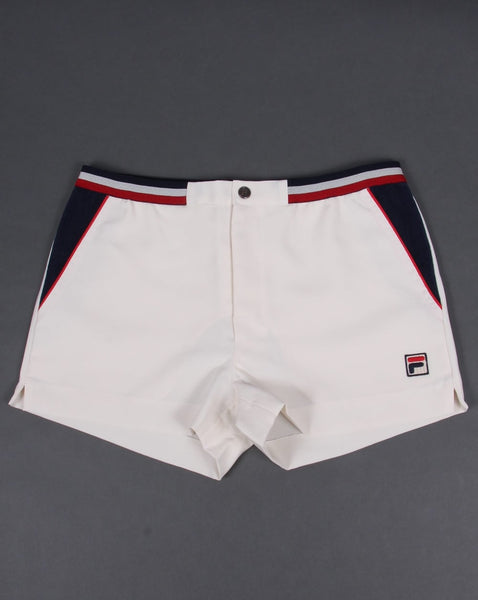 Fila Vintage High Tide 3 Shorts Gardenia/Navy/Red