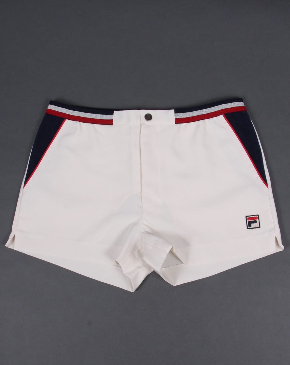 Fila Vintage High Tide 3 Shorts Gardenia/Navy/Red