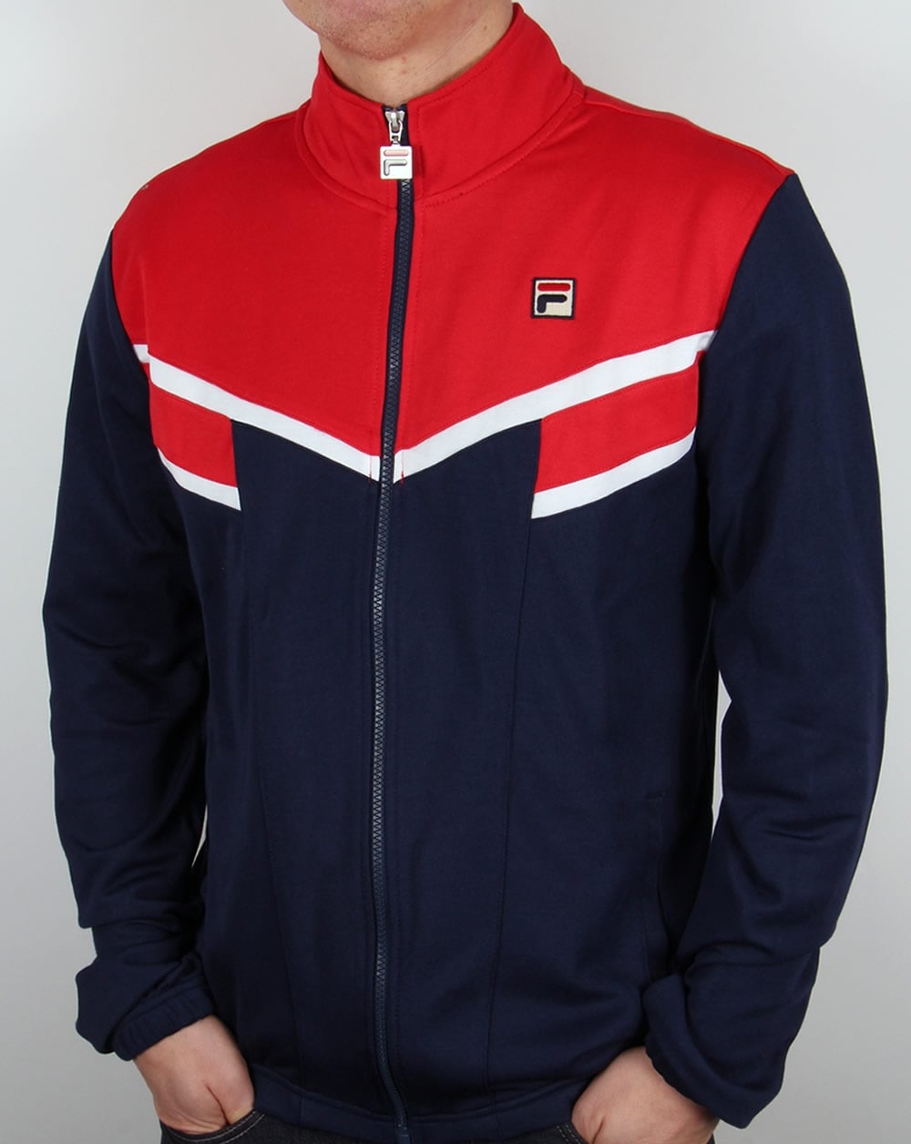 Fila Vintage Fognini Track Top Red/Navy