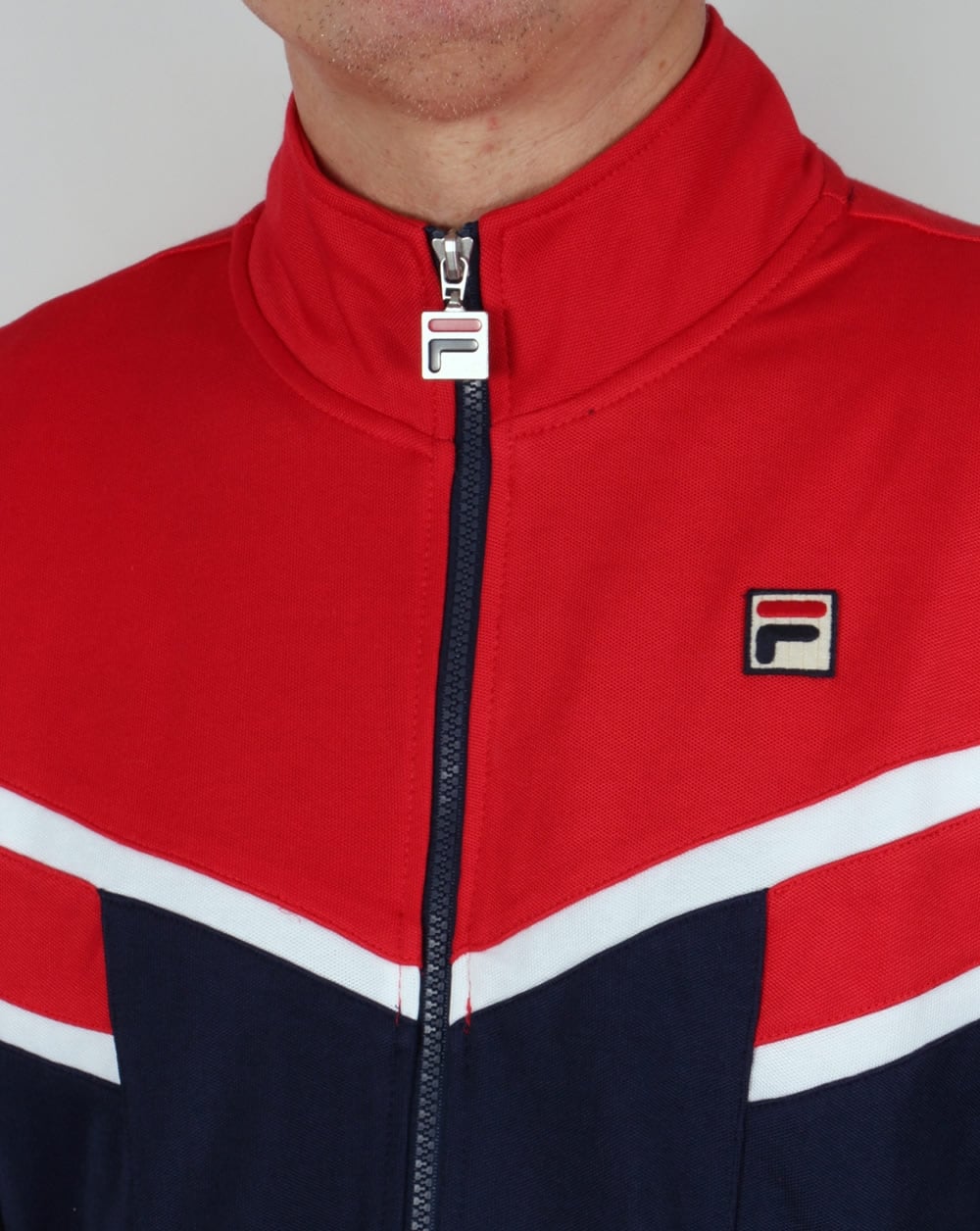Fila Vintage Fognini Track Top Red/Navy