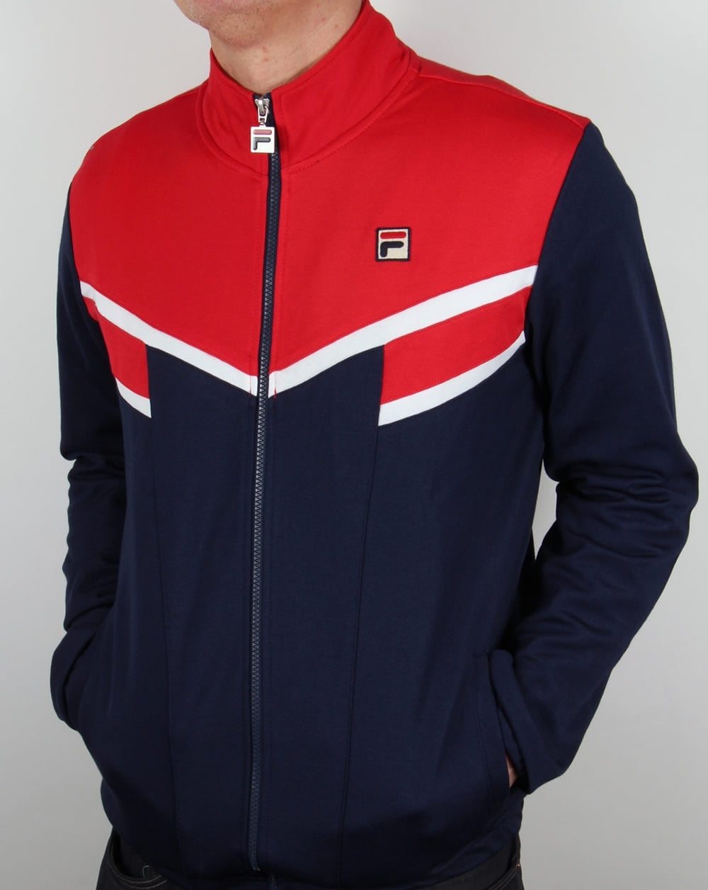 Fila Vintage Fognini Track Top Red/Navy