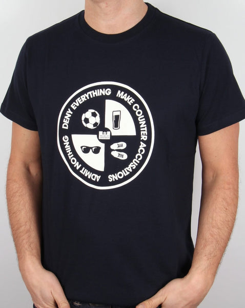 Weekend Offender Deny Everything T Shirt Navy