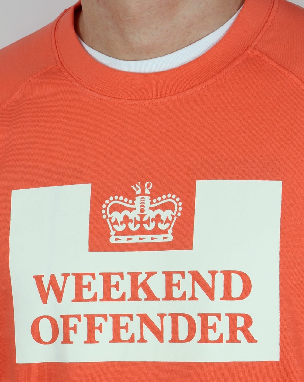Weekend Offender Penitentiary Sweatshirt Coral