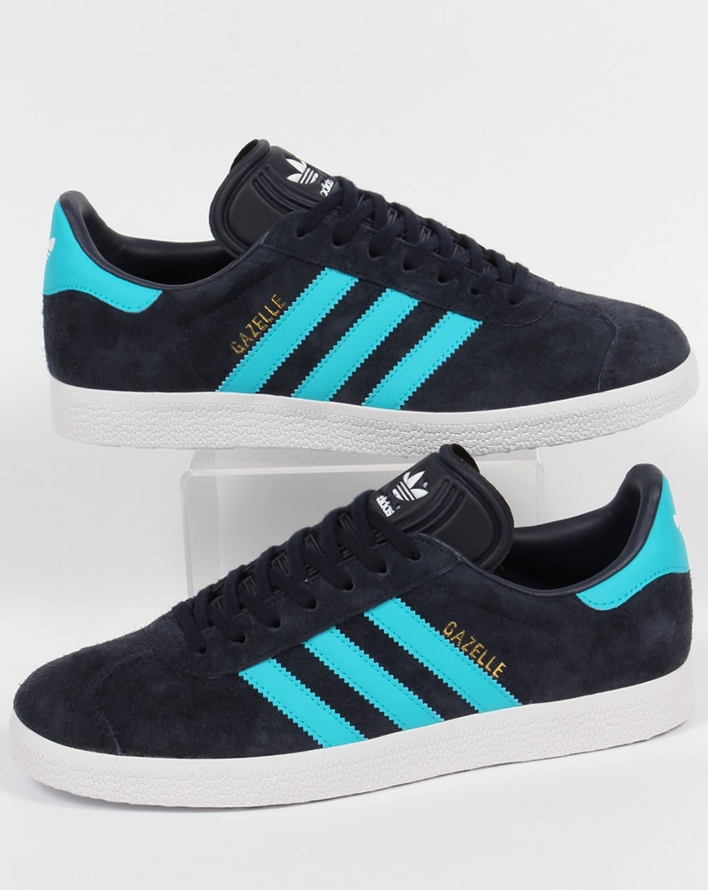 Adidas Gazelle Trainers Navy Blue/Bright Blue