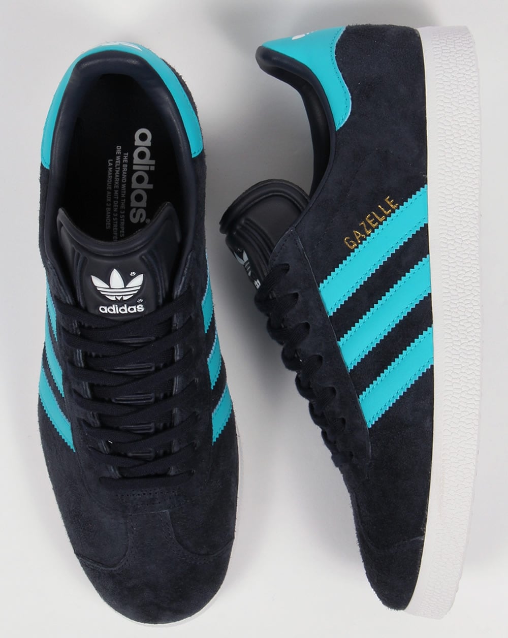 Adidas Gazelle Trainers Navy Blue/Bright Blue