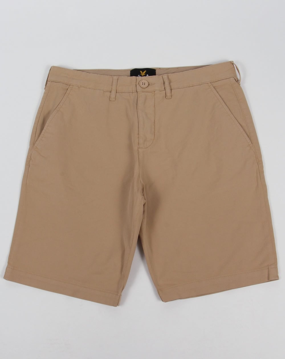 Lyle And Scott Garment Dye Shorts Stone