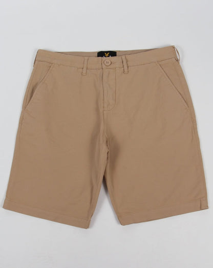 Lyle And Scott Garment Dye Shorts Stone