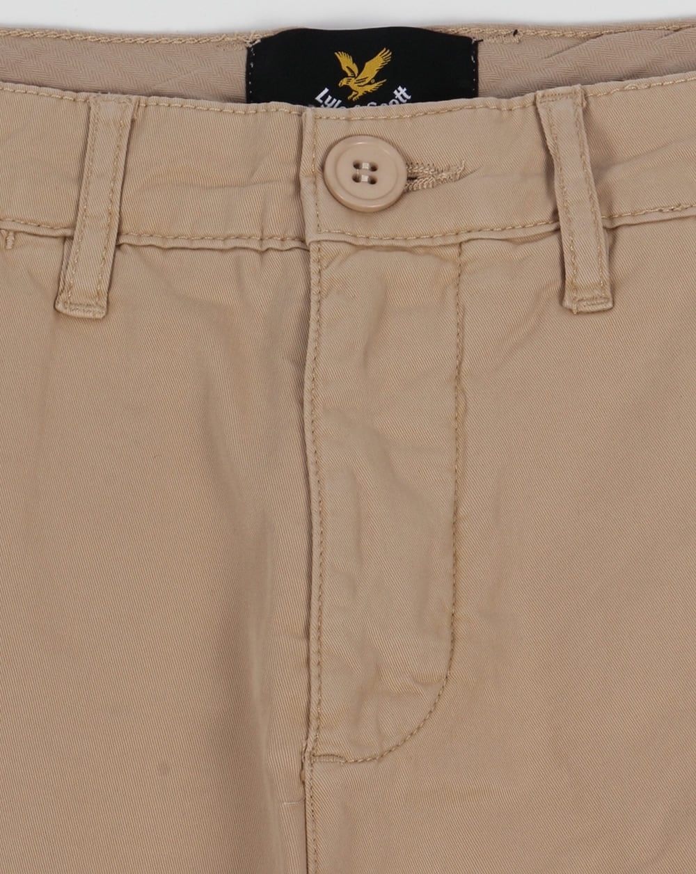 Lyle And Scott Garment Dye Shorts Stone