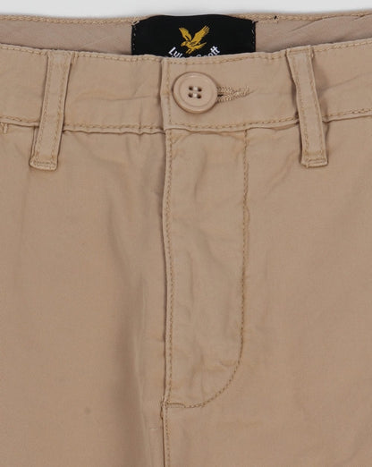 Lyle And Scott Garment Dye Shorts Stone