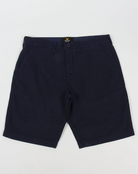 Lyle And Scott Garment Dye Shorts Navy