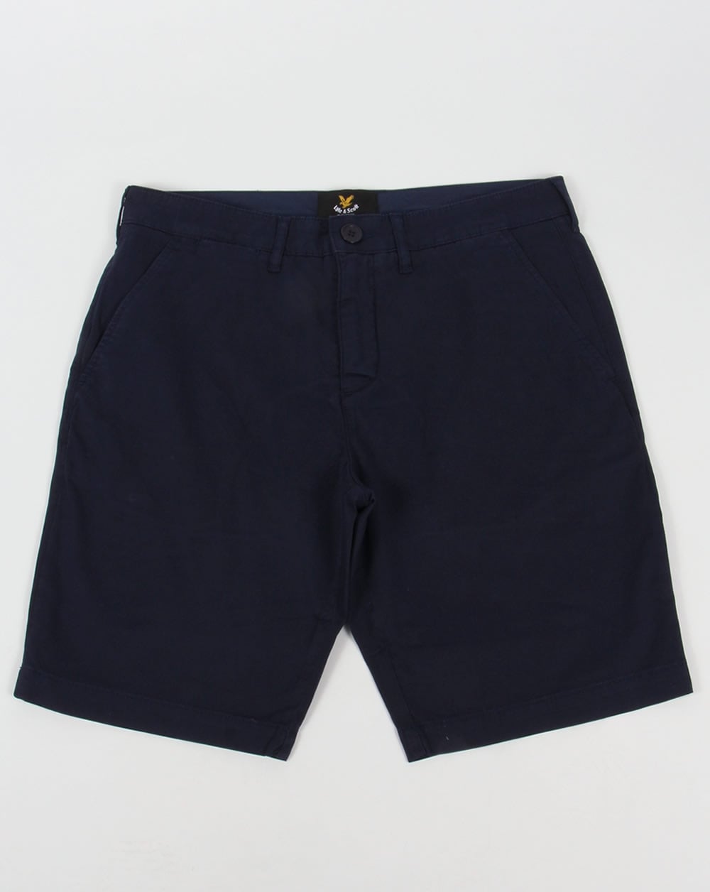 Lyle And Scott Garment Dye Shorts Navy