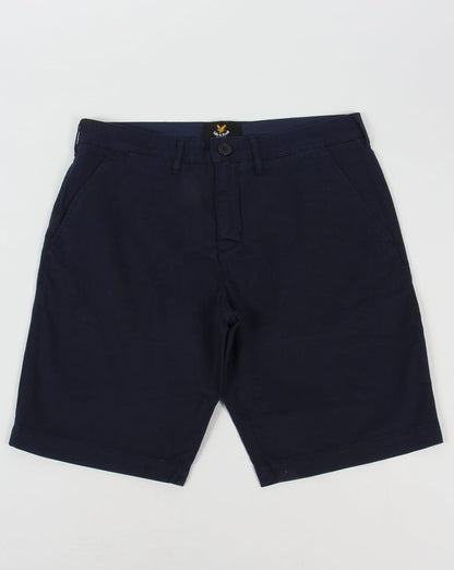 Lyle And Scott Garment Dye Shorts Navy