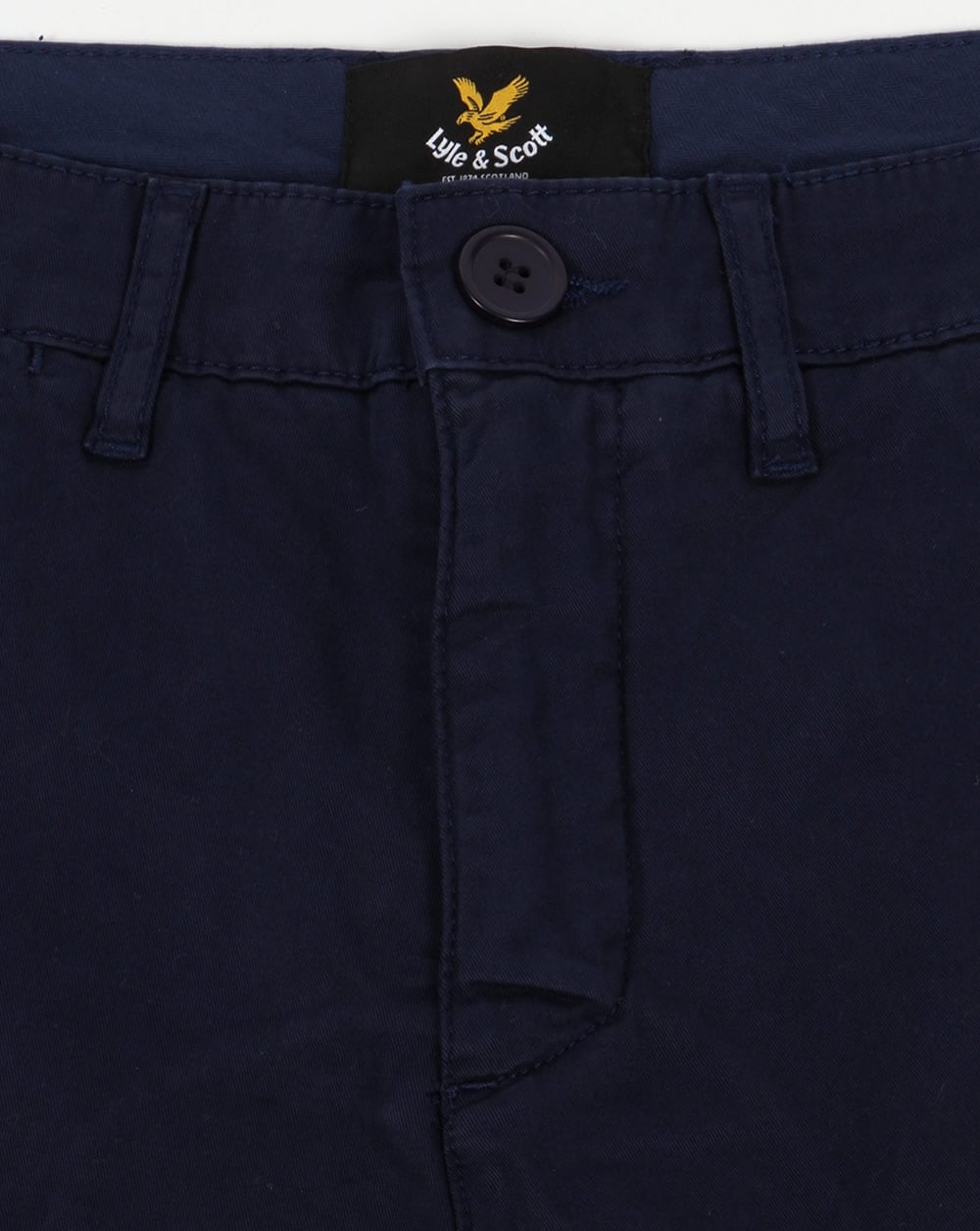 Lyle And Scott Garment Dye Shorts Navy