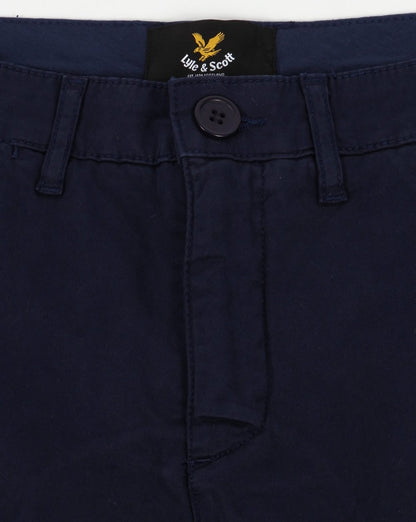 Lyle And Scott Garment Dye Shorts Navy