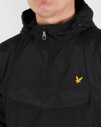 Lyle And Scott Qtr Zip Smock Jacket in Black