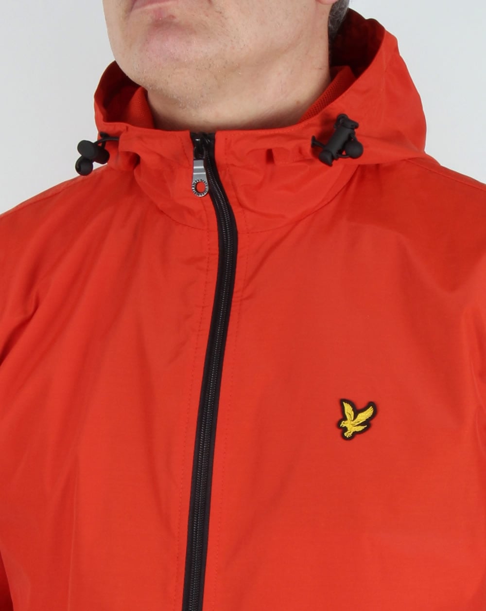 Lyle And Scott Zip Through Hooded Jacket True orange