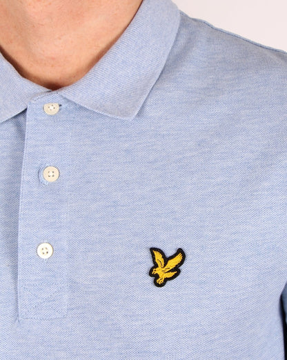 Lyle And Scott Long Sleeve Polo Shirt Blue Marl
