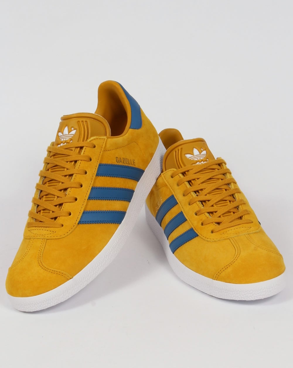 Adidas Gazelle Trainers Golden Yellow/Blue