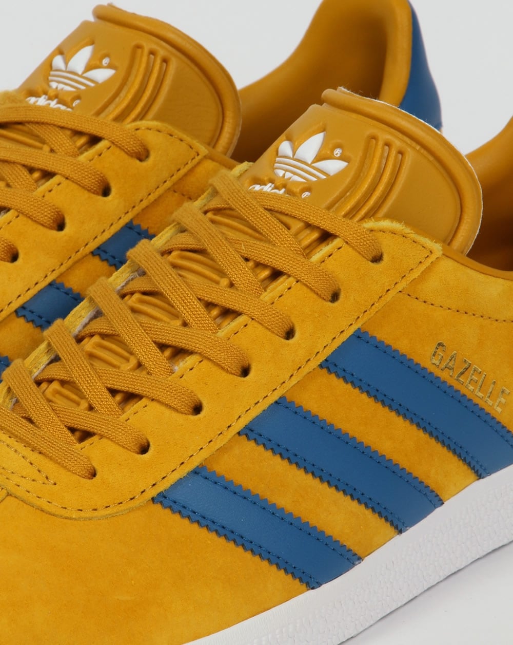 adidas gazelle silver green womens Adidas Gazelle Trainers Golden Yellow/Blue – 80's Casual Classics