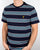 Lyle And Scott Stripe T Shirt Navy