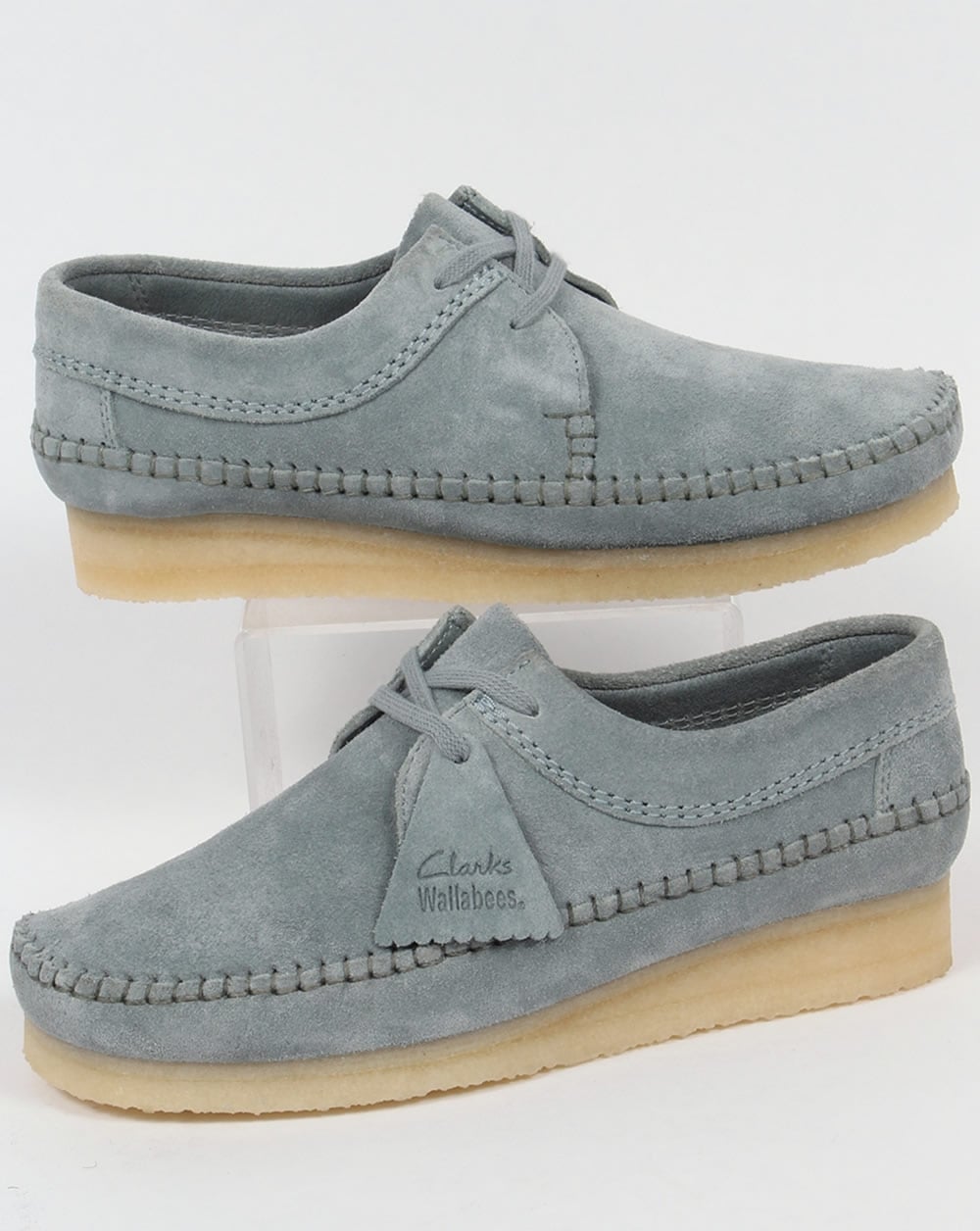 Clarks Originals Weaver Shoes Blue Grey