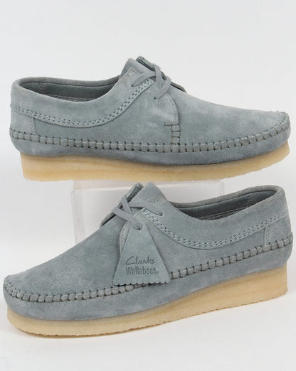 Clarks Originals Weaver Shoes Blue Grey