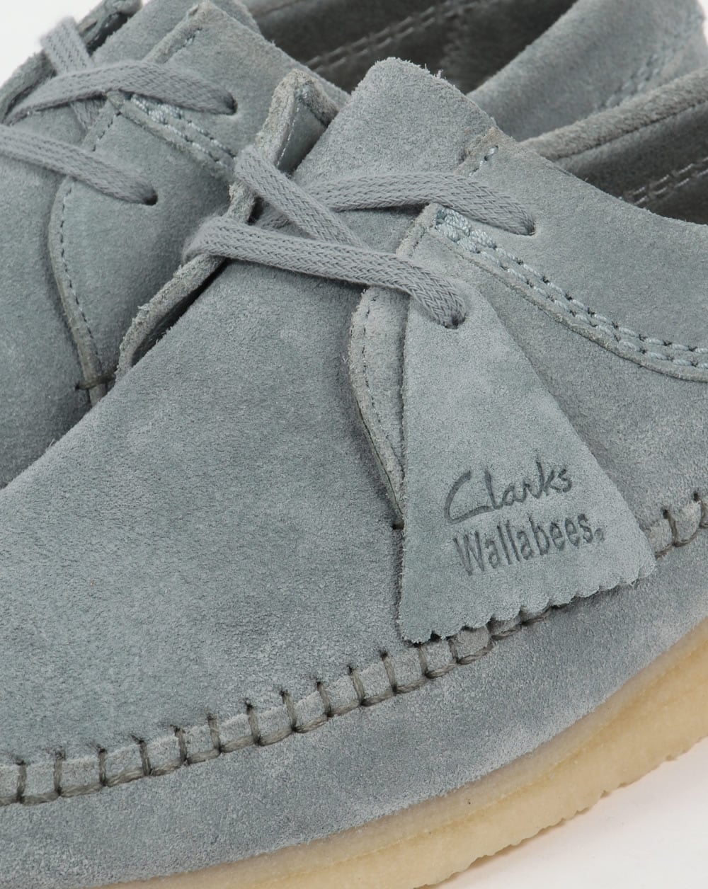 Clarks Originals Weaver Shoes Blue Grey