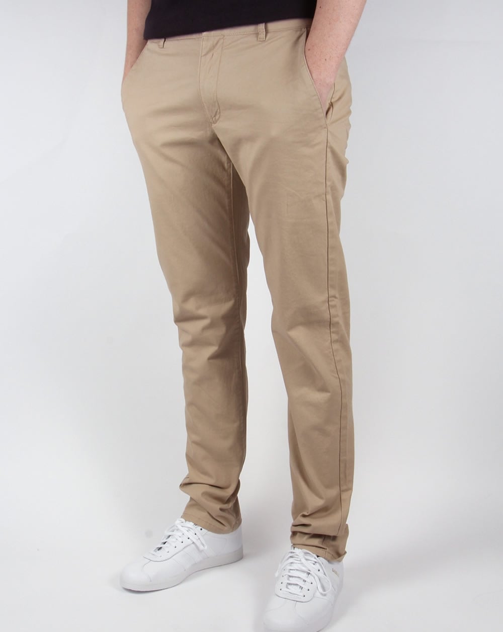 Farah Elm Chino Twill Trousers Light Sand