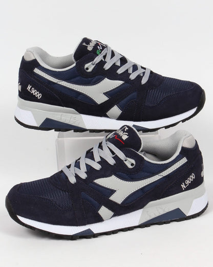 Diadora N9000 NYL Trainers Navy/High Rise