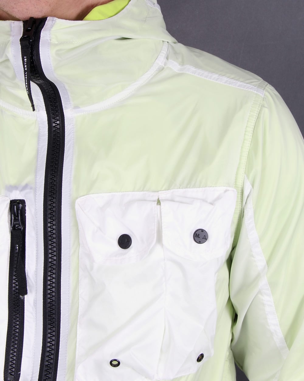 Marshall Artist Multi Pocket Overlay Jacket White/Sulphur