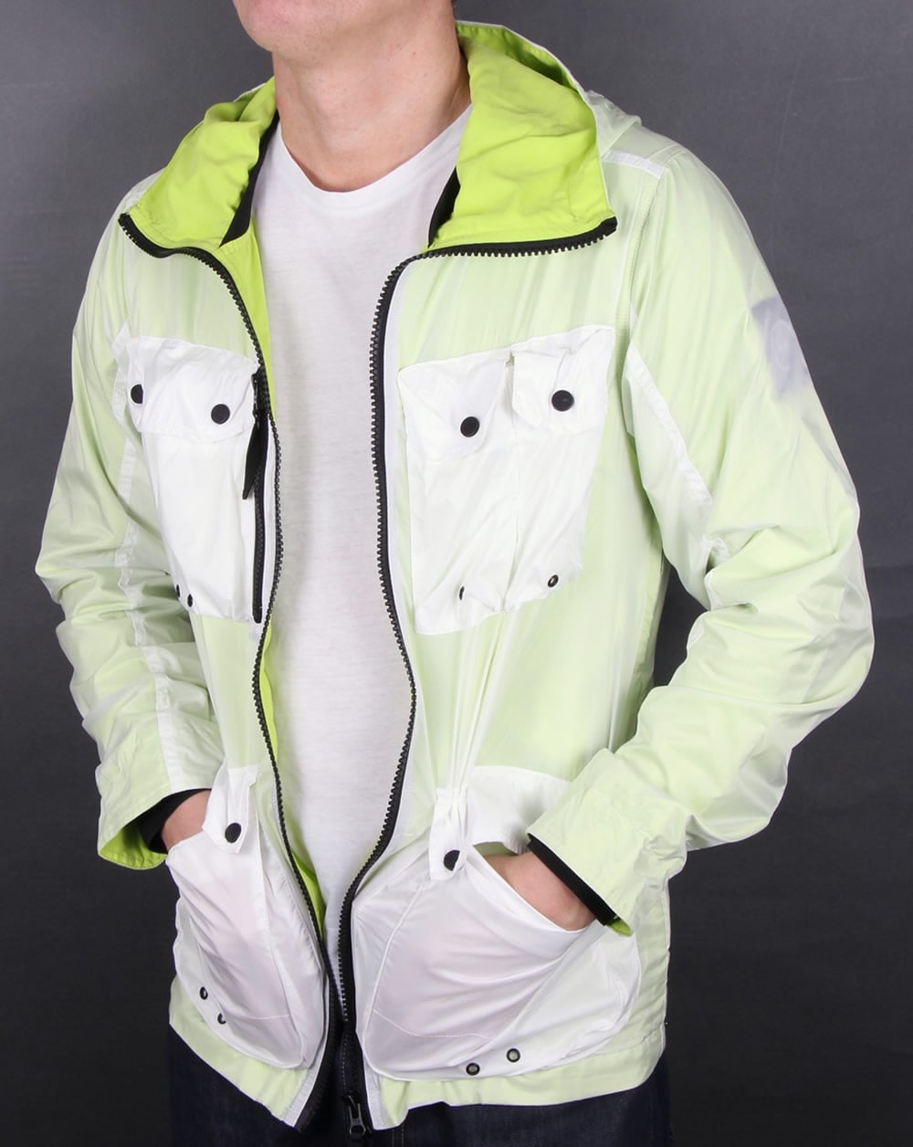 Marshall Artist Multi Pocket Overlay Jacket White/Sulphur