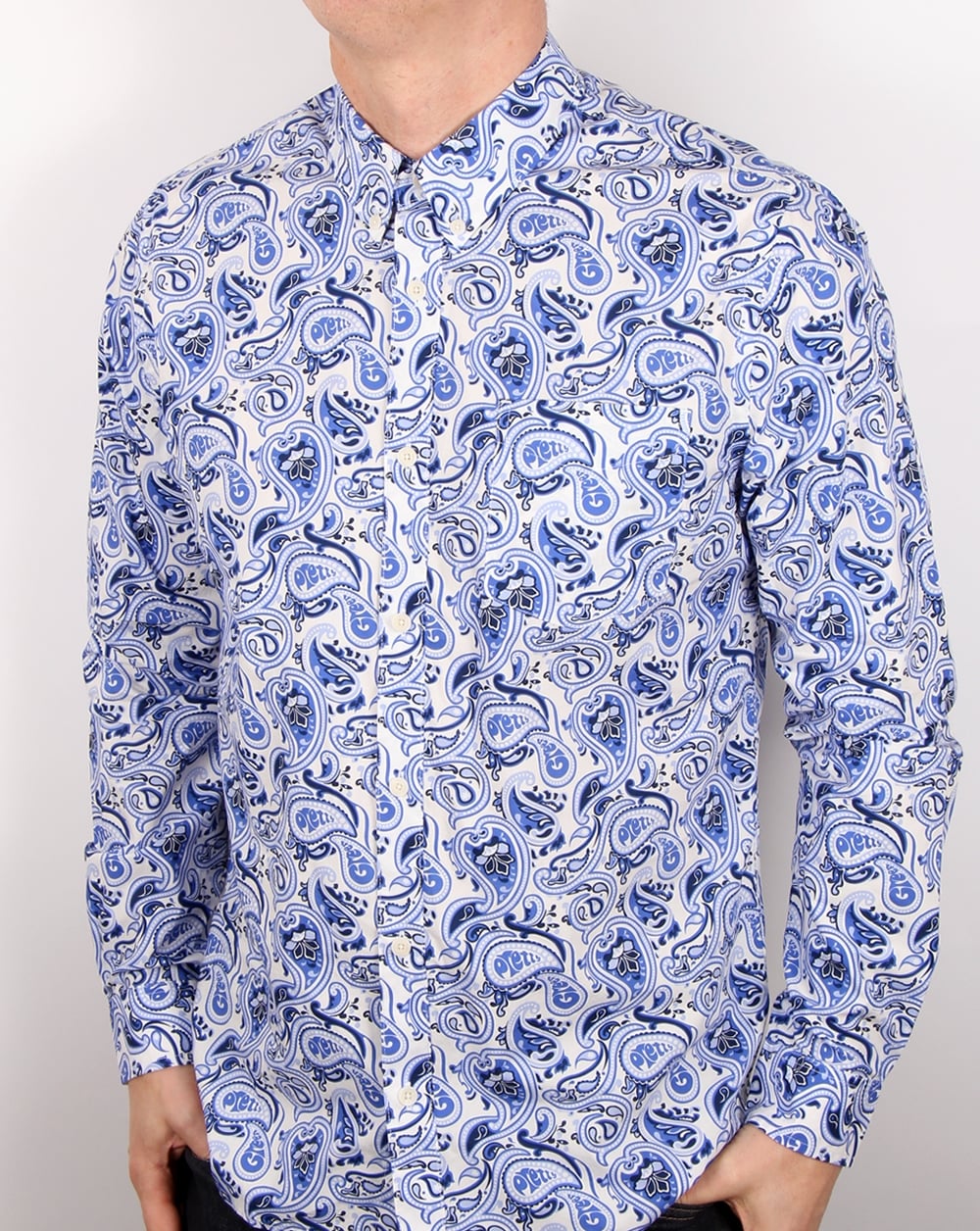 Pretty Green Caversham Paisley Shirt White