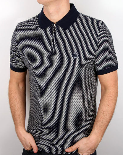 Pretty Green Saunton Polo Shirt Navy